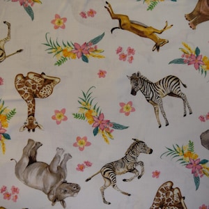 Nursery Animals from All Big Things Start Small by Beth Reed for Studio E Fabrics. Fabric by the Yard #2834