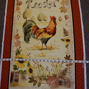 Quilt Fabric, Home to Roost, Roosters, Chickens, Country