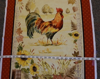 Rooster Panels from Country Fair Collection by Michael Miller. Panel #2586