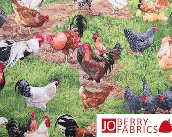 Farm Animals by Elizabeth's Studio, Packed Chickens and Roosters, 100% ...