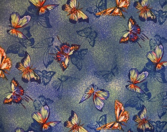 Butterflies from the Gallery by Choice Fabrics,  Quilt or Craft Fabric,  Fabric by the Yard.