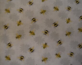 Bees from The Zest for Life Collection by Cynthia Coulter for Wilmington , Quilt or Craft Fabric.  Fabric by the Yard.