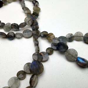 Labradorite circles necklace
