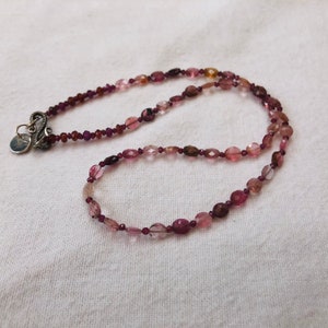 faceted pink tourmaline ovals