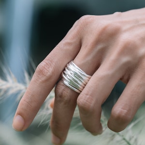 Handmade Wraparound Silver Wire ring*silver ring*ring for women*ring for men*wire ring*ring for her*ring for him*handmade ring (R0049)