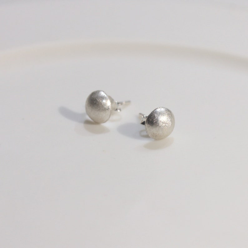 Silver beads tassel earrings E0220 stud only