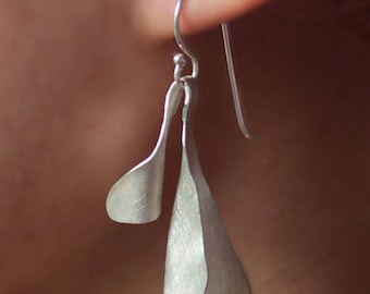 Spring sprout Handmade Silver Earring*silver earring*nature earring*earring for women*earring for her*silver women earring (E0139)