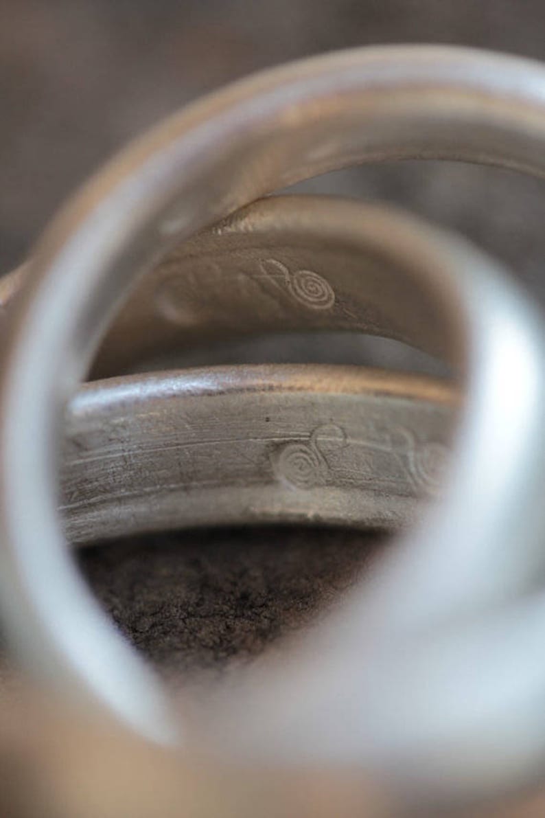 Handmade 3 Intertwined Rings in Silver Wire With Halfround Etsy UK