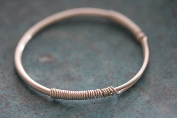 ［a-BL201] Karen Silver Bracelet 17cm Thai Karen Silver Bangle*silver Bangle*bangle for Women