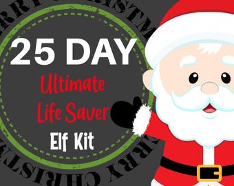 25 Nights of Elf Fun Kit | Christmas Elf Mischief Props