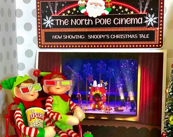 Elf Christmas Props - MOVIE Theater CINEMA Printable - Instand Download