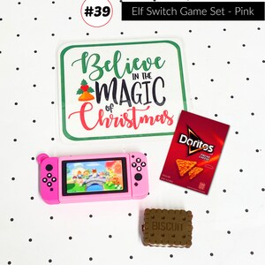 Elf GAMING Controller Elf SNACK food Set Christmas Elf Prop Accessories Fun Elf Props for Adventure Elf Christmas Mischief and Pranks