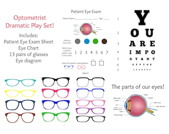eye exam clip art etsy