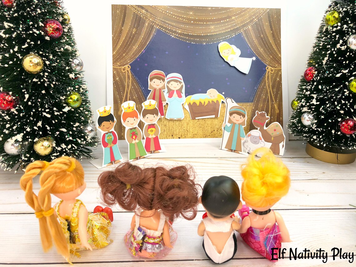 Elf Christmas Props NATIVITY PLAY Theater Printable Downoad Etsy