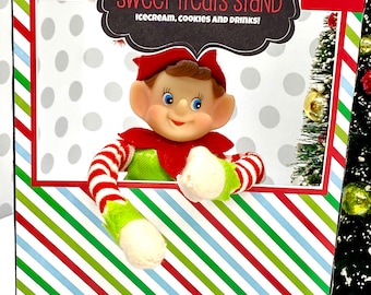 Elf Sweet Treats Stand Printable | Mini Elf Props | Christmas Elf Accessories | Elf Mischief Antics | Instant Download