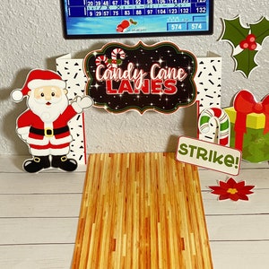 Elf printable BOWLING Alley prop Printable elf props activity Printable elf game Christmas printable props Elf mischief Antics Confetti