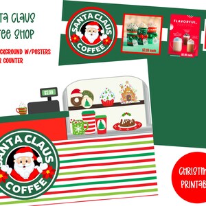 Elf Printable COFFEE SHOP Set Christmas Printable Props - Printable Elf ...