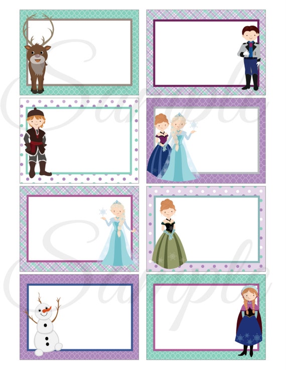 Instant Download Snow Princess Queen School Lunch Box Blank Etsy Instant Download Snow Princess Queen School Lunch Box Blank Etsy