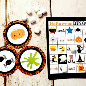 Halloween BINGO Holiday 3 in 1 Games Printable Download - Fun Family Party diy Memory Old Maid