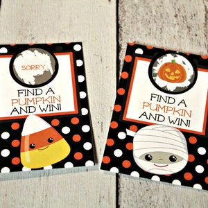 Téléchargement instantané du jeu de billets à gratter HALLOWEEN - DIY amusant pour une fête de famille