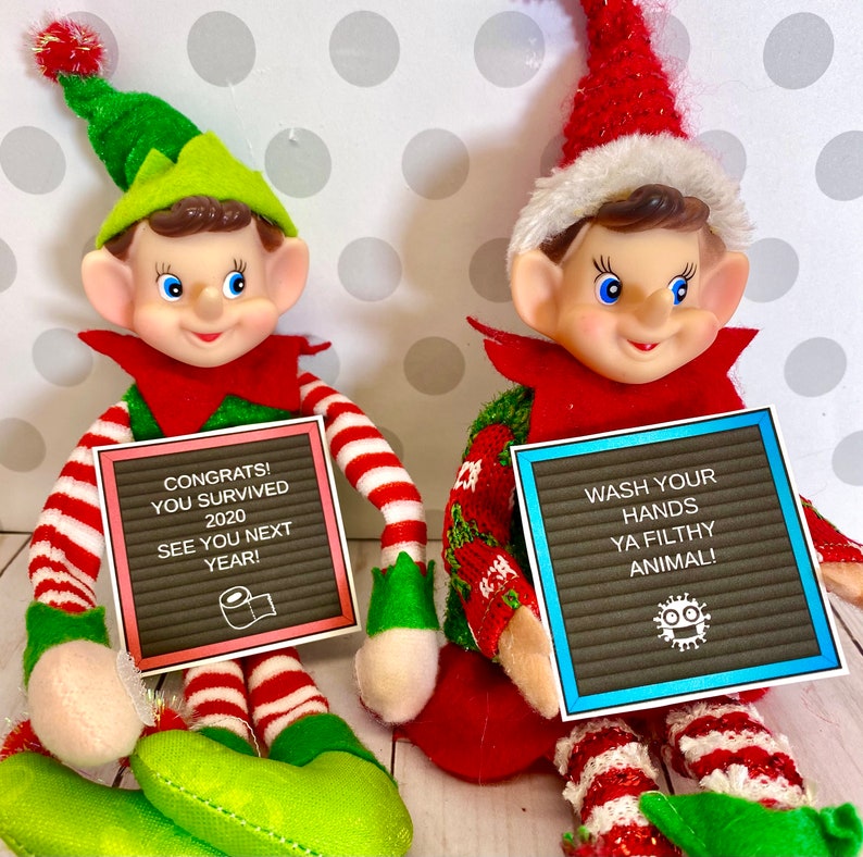 INSTANT DOWNLOAD Elf Printable Message Letter Boards Etsy