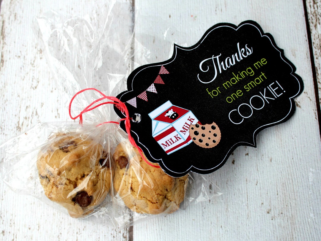INSTANT Download One SMART Cookie TEACHER Appreciation School Card Gift ...