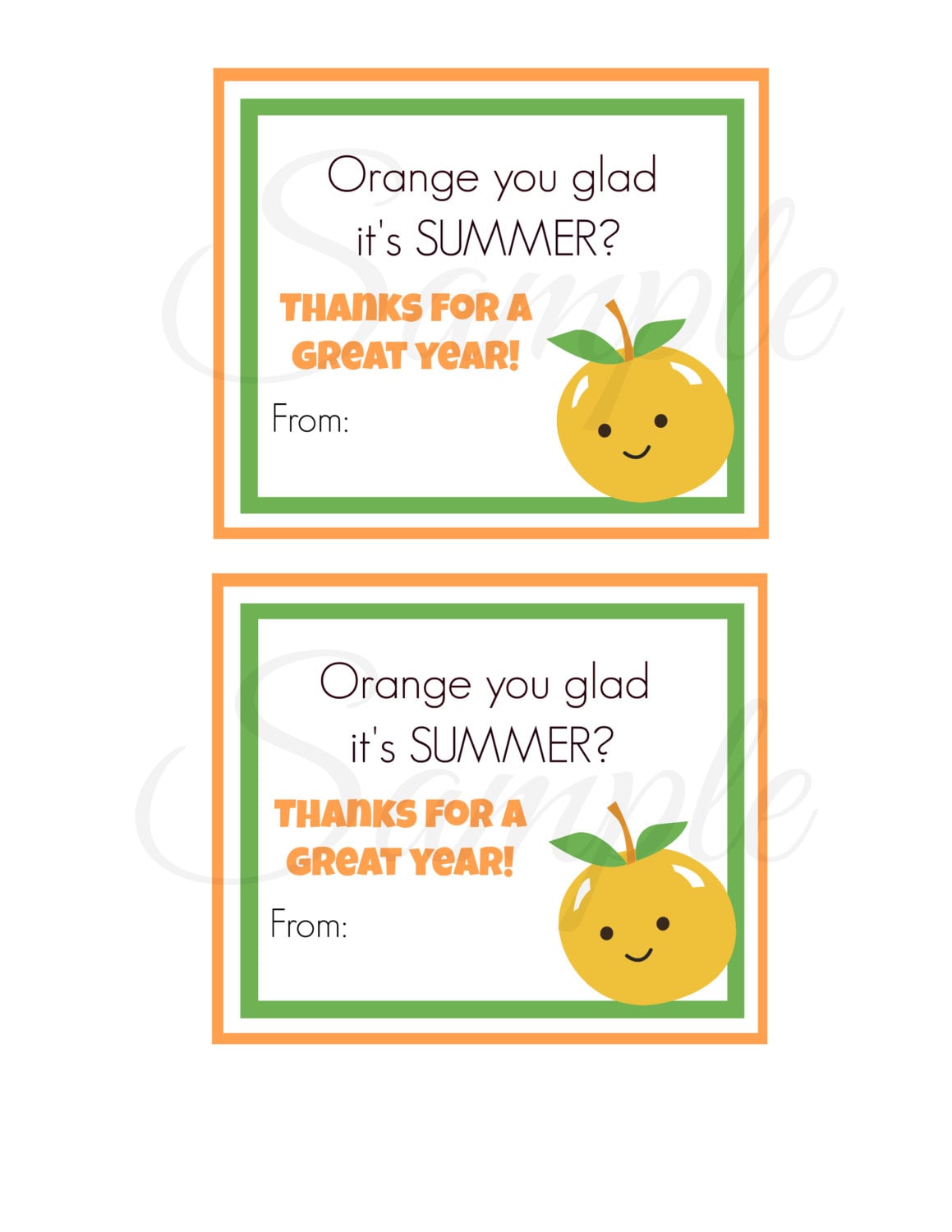 INSTANT Download ORANGE you glad its summer TEACHER | Etsy