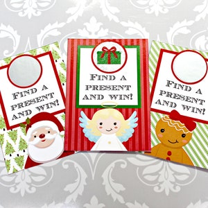 CHRISTMAS Scratch off Ticket Game Printable - Fun Family Party diy - Téléchargement INSTANTANÉ