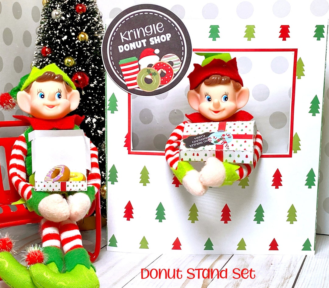 Elf Donut Stand Printable | Christmas Elf Props, Holiday Drinks ...