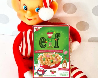 Elf Cereal Box Printable Mini Elf Props Elf Accessories