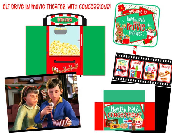 Elf DRIVE in MOVIE Theater Printable  Instand Download