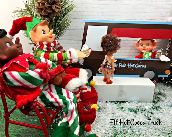 Elf HOT COCOA Food Truck Printable  Christmas Props Instant