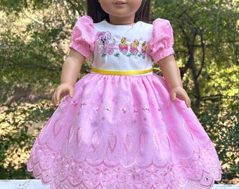 Fits like American Girl 18-inch doll clothes / Summer doll dress