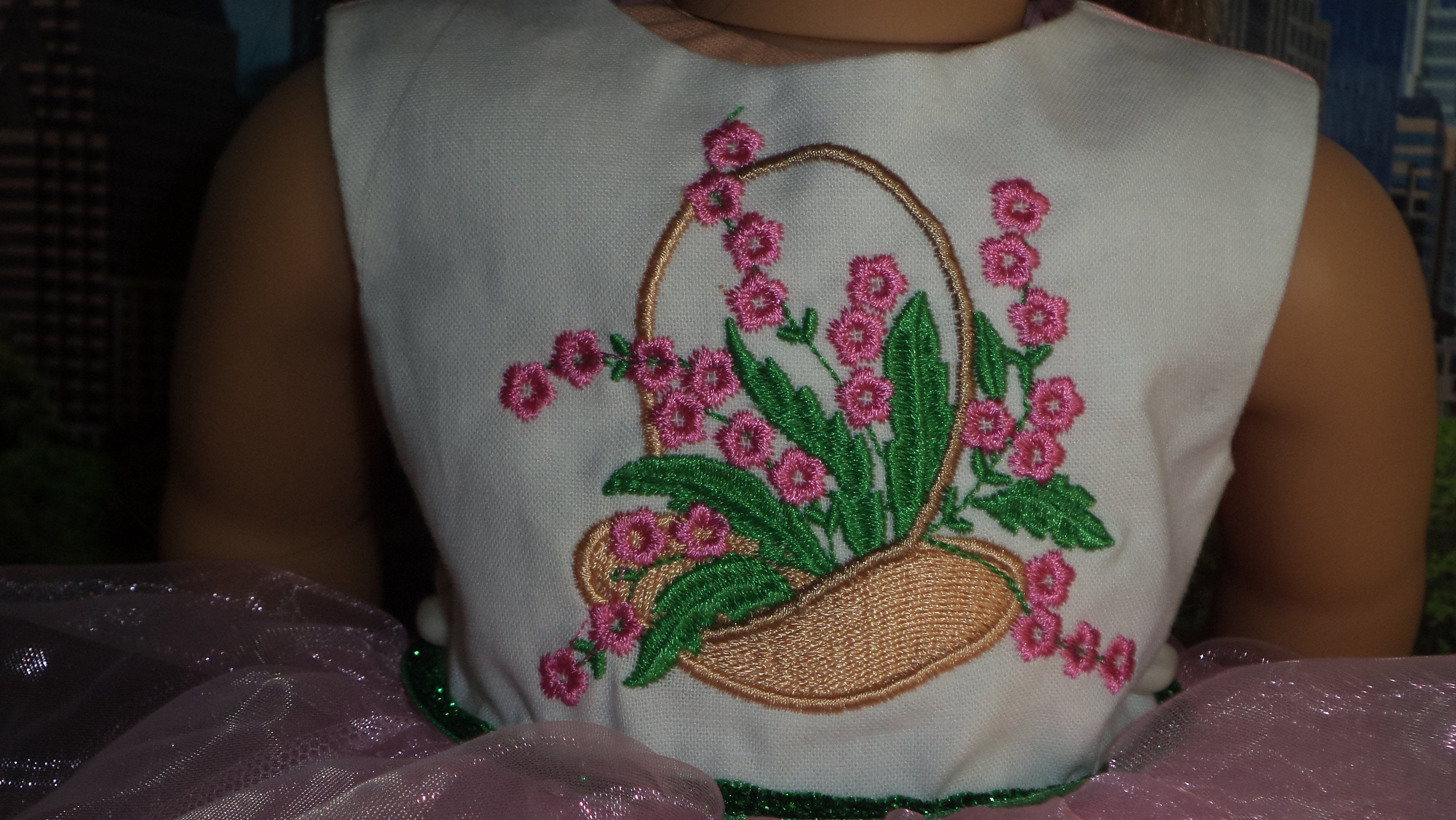 Embroidered Easter Dress / Summer Pink Dress/ Handmade Doll Etsy.de