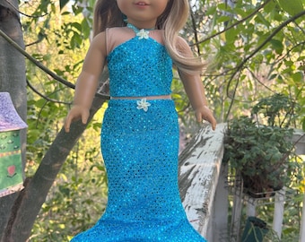 Fits like American girl doll clothes/ mermaid outfit /