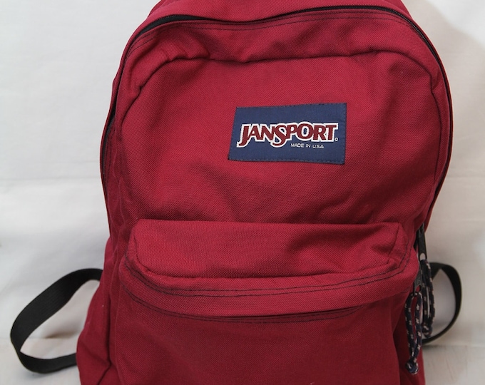 Vintage Jansport Backpack Red, 1990s, Made in USA - Etsy