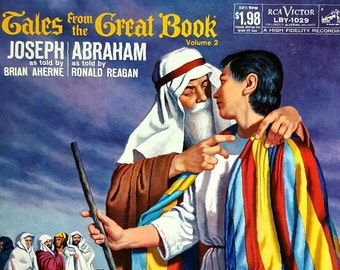 album pour enfants vintage: Joseph and Abraham Tales from the Great Book w/ Ronald Reagan
