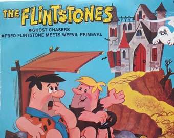 Retro childrens LP: The Flintstones Ghost Chaser + 1, Sealed, Peter Pan 8157, 1975