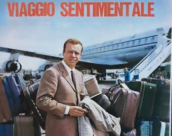 Vintage Italian vocal LP: Viaggio Sentimentale by Johnny Dorelli, 1965. Free US shipping.