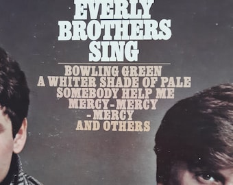 Vintage pop LP: The Everly Brothers Sing, 1967. Free US shipping.