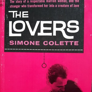 Vintage romance paperback: The Lovers by Simone Colette, 1960.