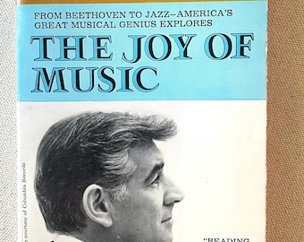 レナード・バーンスタイン著『音楽の喜び』｜シグネット社初版｜挿絵入り｜シグネット社、1967年7月｜ヴィンテージペーパーバック