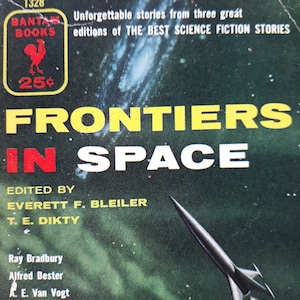 Vintage SciFi paperback: Frontiers In Space by Various, 1st Ed, 1955