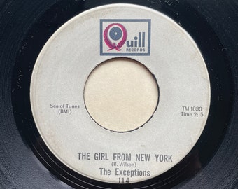 The Exceptions - The Girl From New York City | Quill Records, 1966 | 45RPM vinyl single | Sample