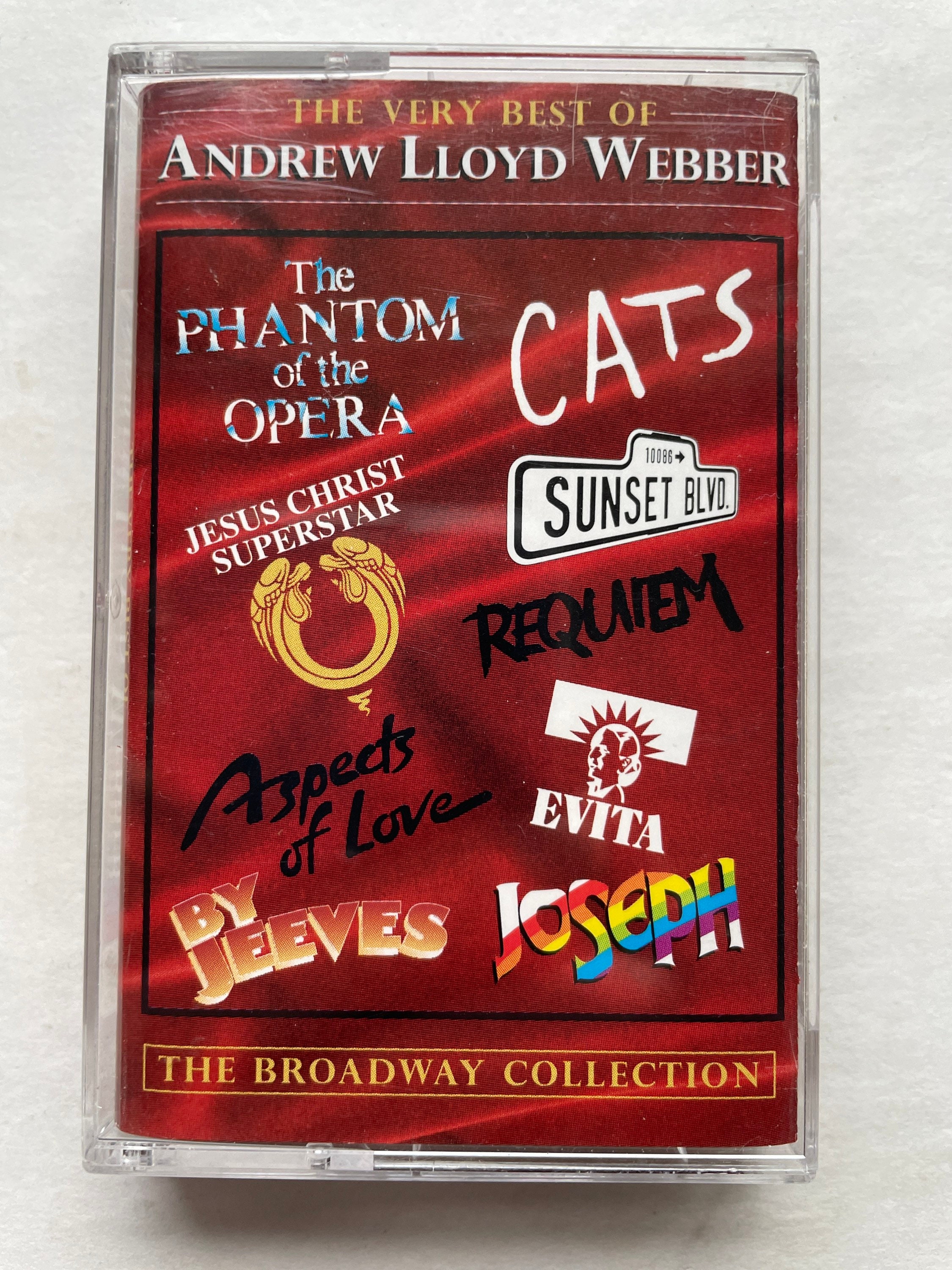 Vintage Broadway cassette: The Very Best of Andrew Lloyd Webber by Various Artists, import, Polydor 3145330644, 1996