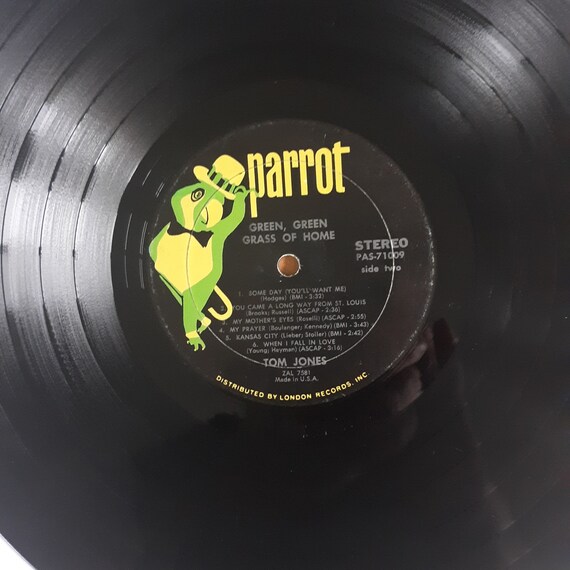 Vintage Vocals LP: Green, Green Grass of Home by Tom Jones, Parrot
