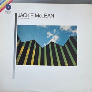 Vintage jazz LP: Consequence by Jackie McLean, Blue Note LT-995, 1979