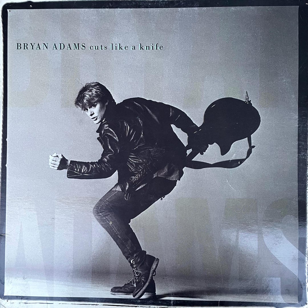 Pop Rock Lp: Cuts Like A Knife by Bryan Adams, St, Import, A&M