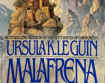 Vintage fiction paperback: Malafrena by Ursula K. LeGuin, 1st Thus edition, Berkeley, 1980