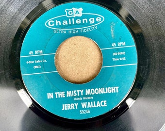 Vinyl 45RPM Single: In The Misty Moonlight by Jerry Reeves b/w Cannon Ball by The Soul Surfers, Challenge 45-1085 / 45-1000, 1964